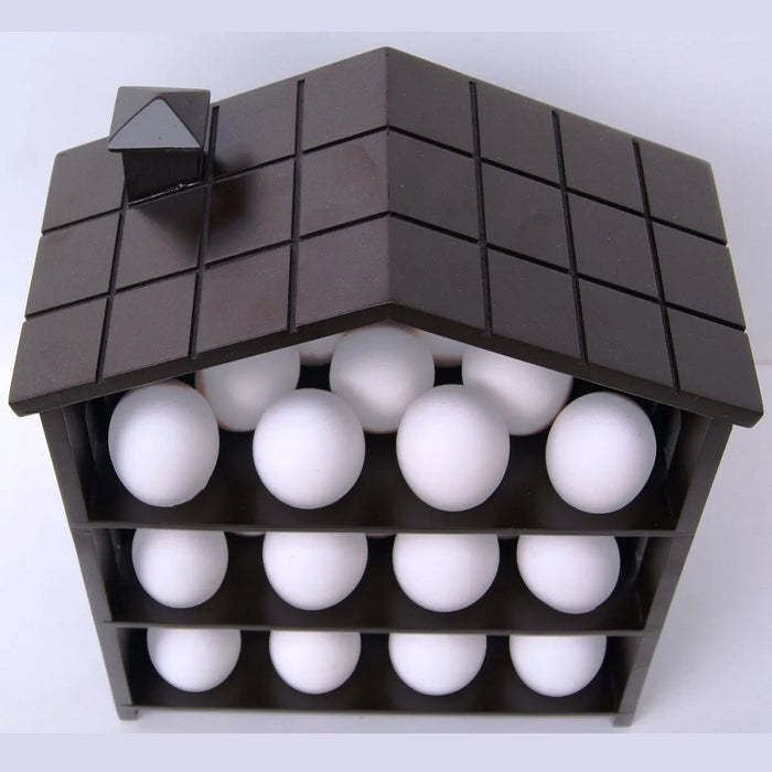 Huevera Casita Yunuen 33 huevos, madera y mdf, 30 x 28 x 14 cm