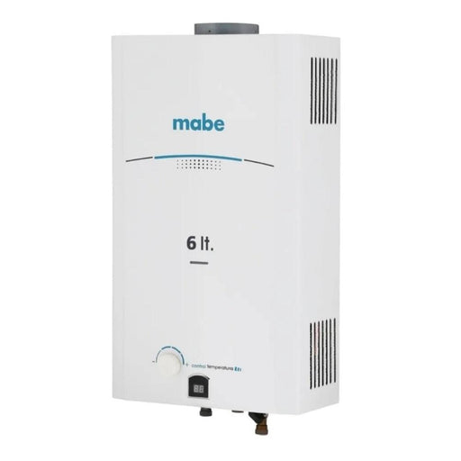 Calentador instantáneo de agua gas LP CMP60TNBL Mabe 1 servicio, 6 litros