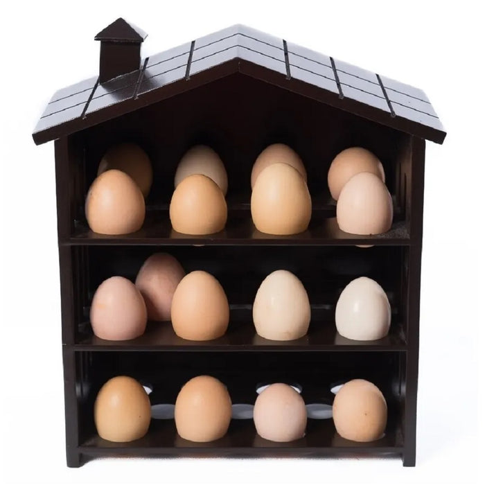 Huevera Casita Yunuen 33 huevos, madera y mdf, 30 x 28 x 14 cm
